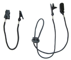 Front view of Tvoip cap clips and chin strap