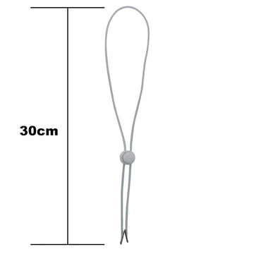 Elastic removable chin strap attached to a hat