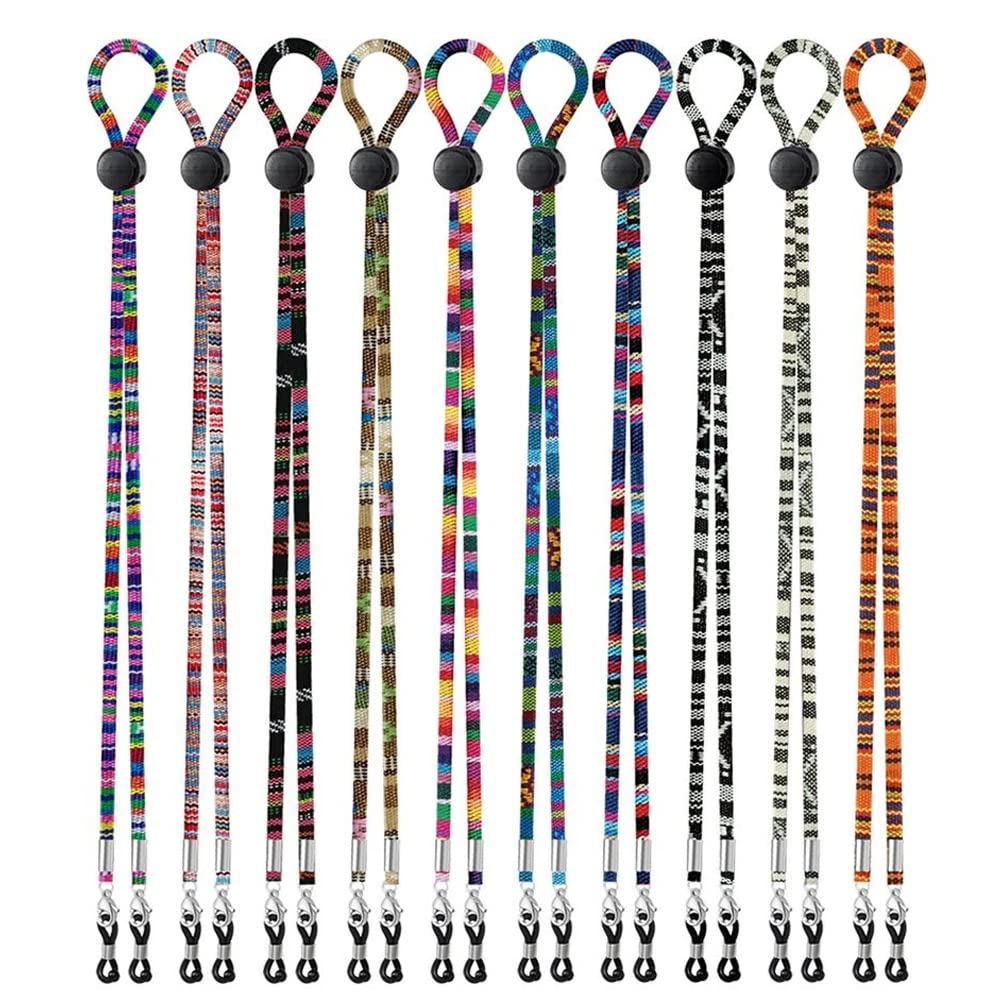 Tvoip 10Pcs hat chin cords in mixed colors ideal for windy outdoor wear