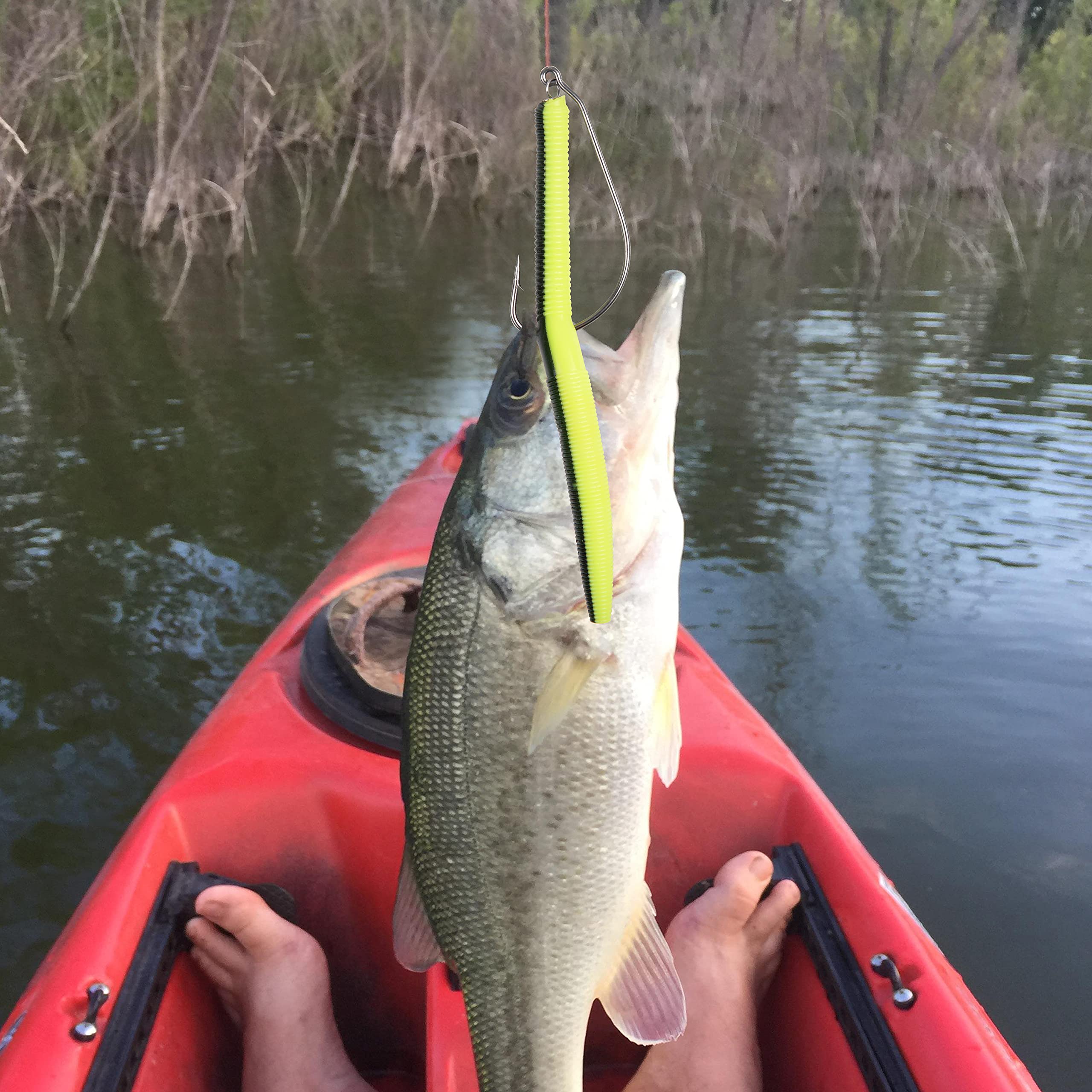 Boxed set of Twistlock hooks for soft plastics and bass lures