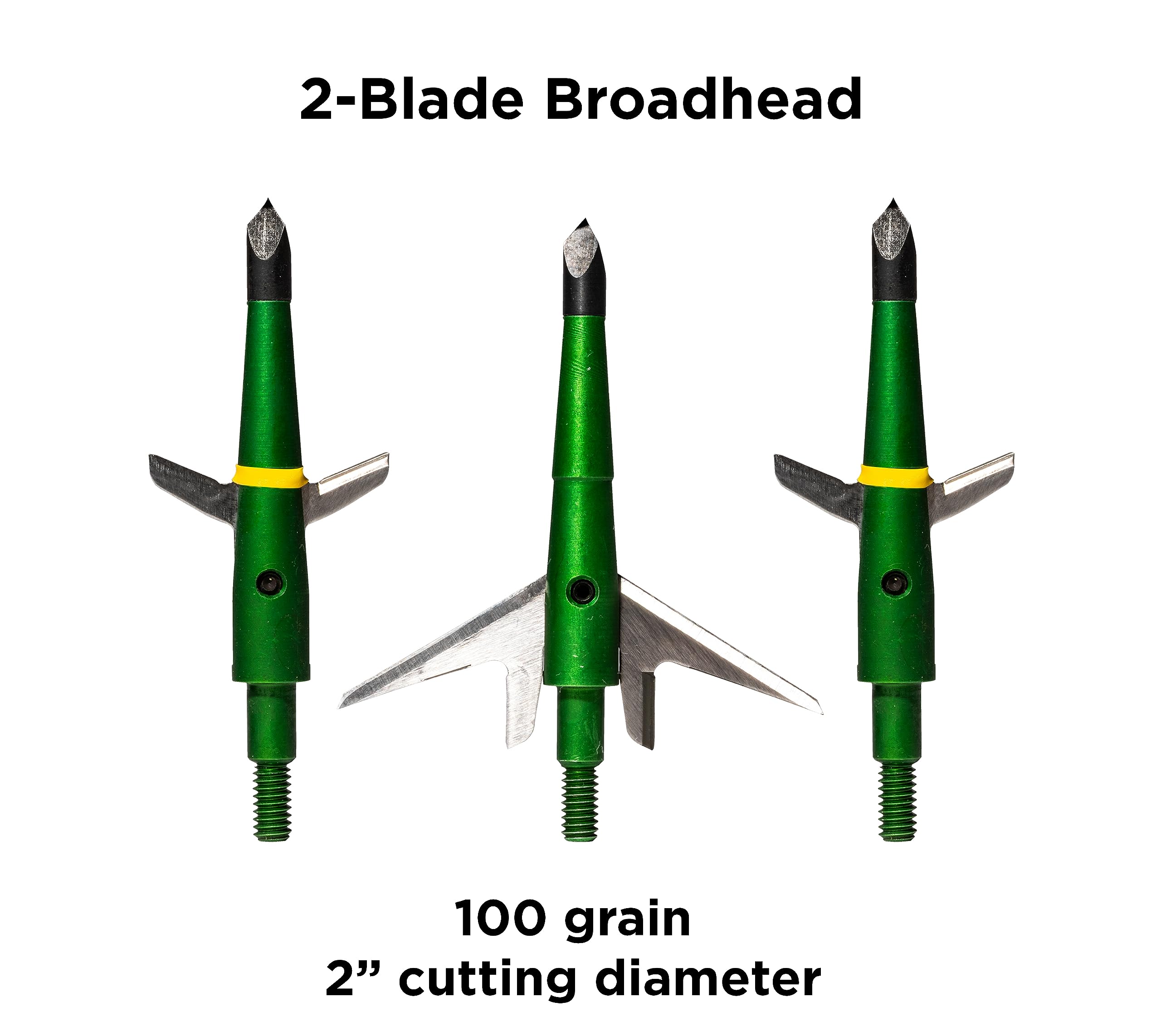 Diagram showing two blade sets in Swhacker broadhead design