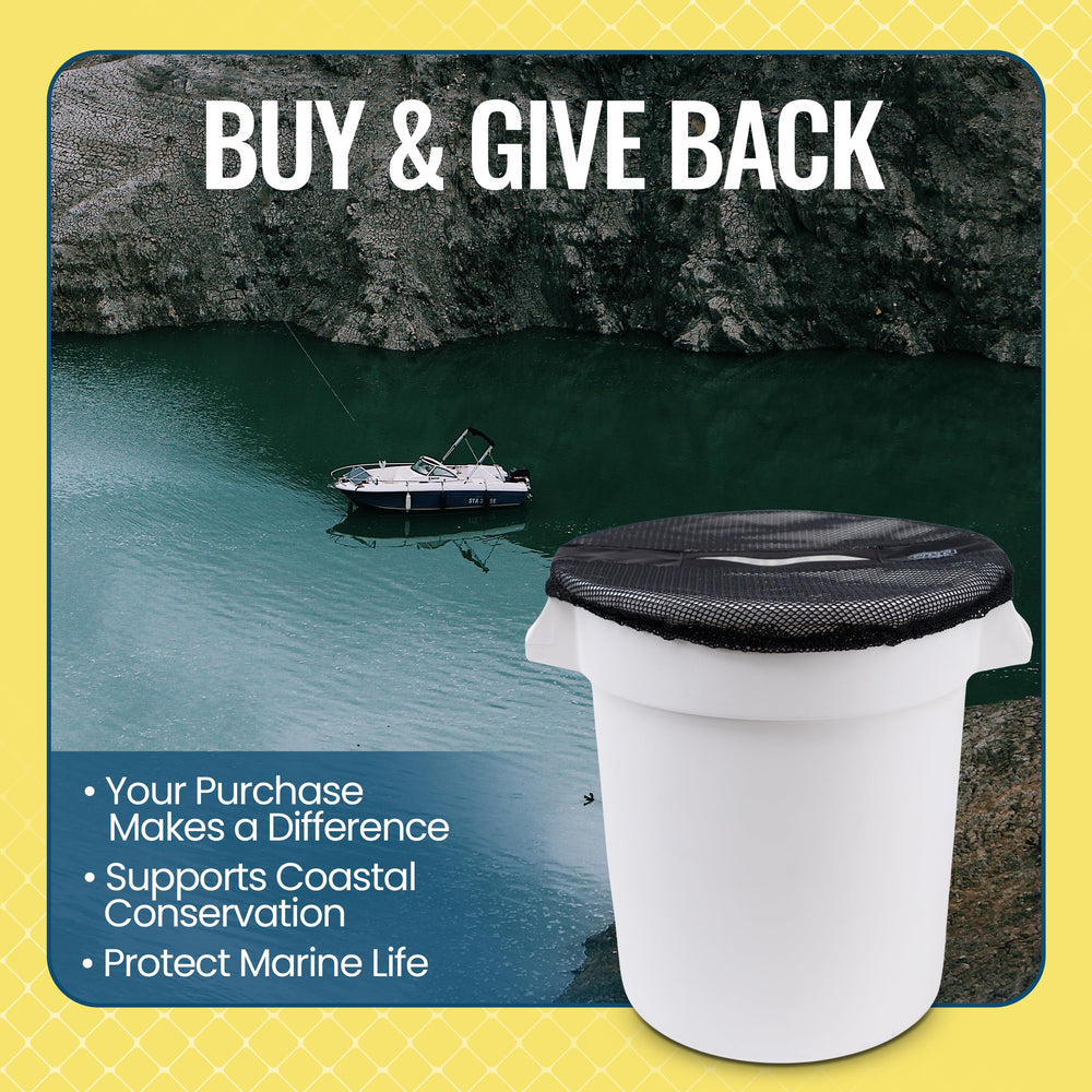 Two-pack boat bucket lid covers ready for marine use