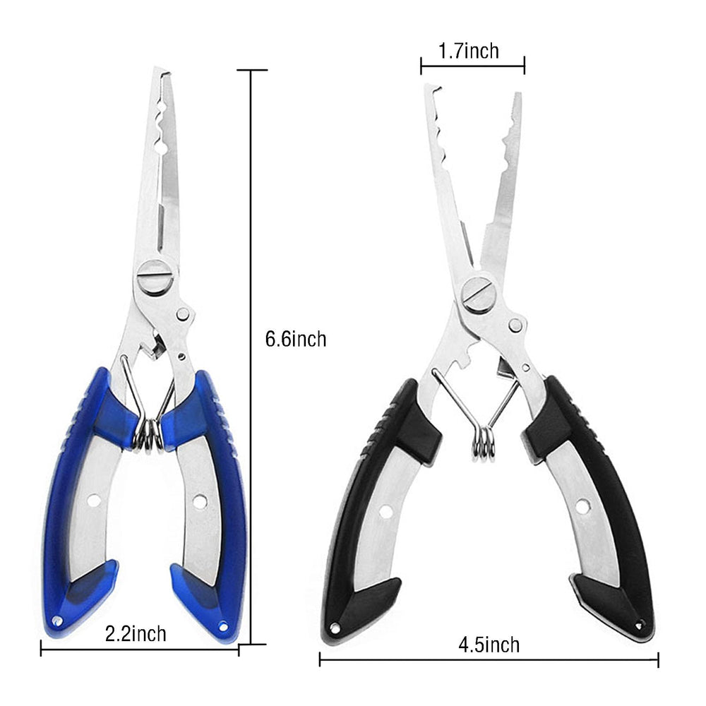 Two-piece hook removers with safety coiled lanyards