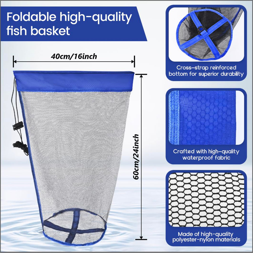 Two-basket set: nylon 13x16 and rubber 16x24