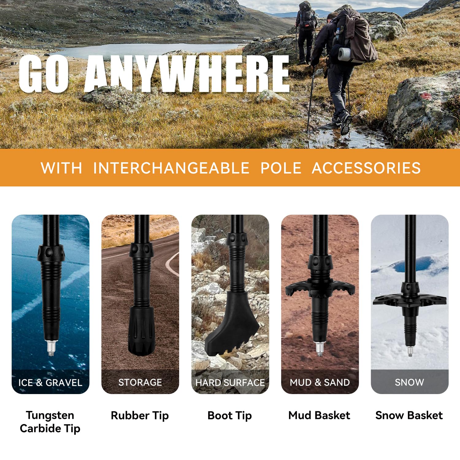 Twsitte tungsten carbide tip on rocky terrain providing reliable traction