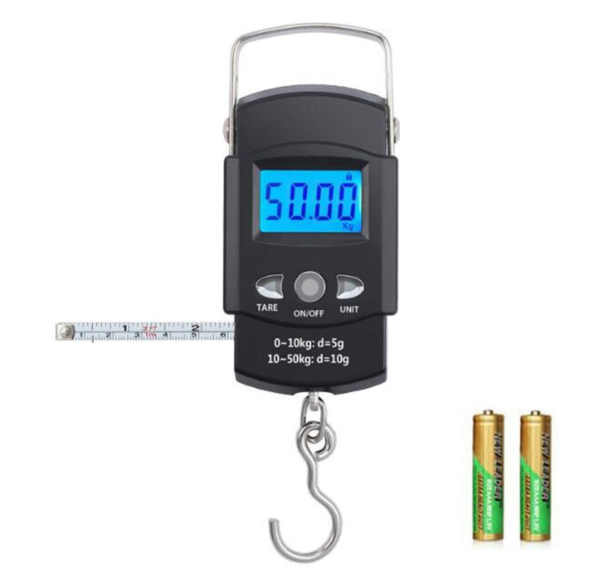 TXY fish scale with backlit LCD displaying weight up to 50 kg