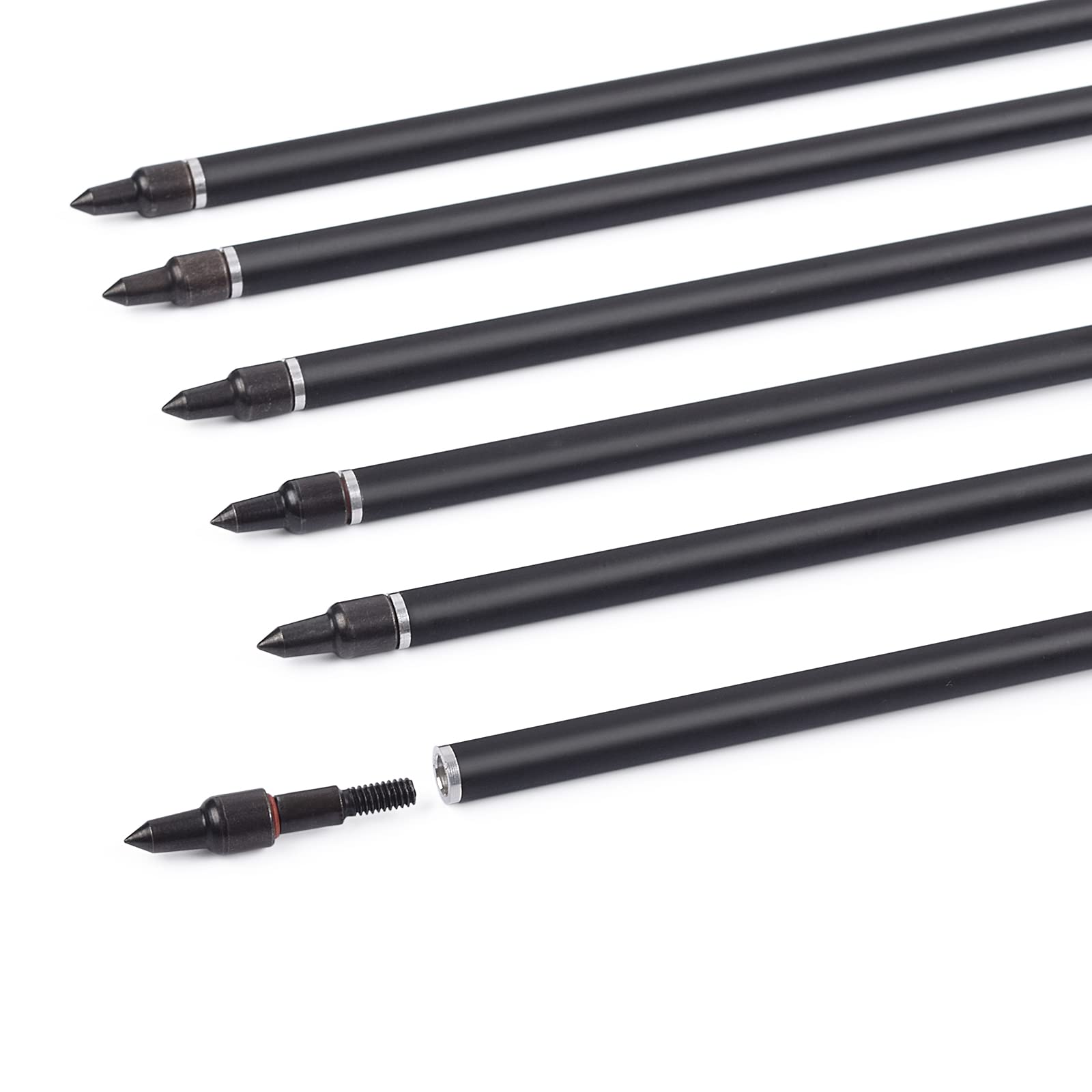 TY Archery carbon arrow 24in removable tip lets you swap tips in the field.