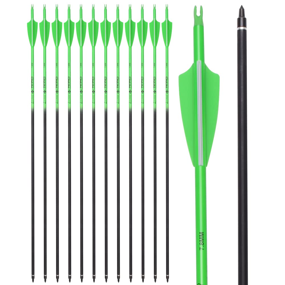TY Archery carbon arrow target practice setup showing arrows ready for range use