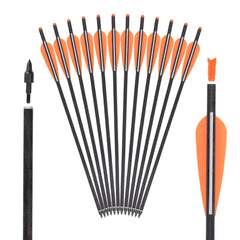 TY Archery bolt shaft detail shows durable carbon for consistent flight.