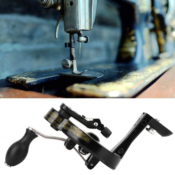 Tyenaza hand crank fits Singer spoked wheel for smooth vintage sewing.