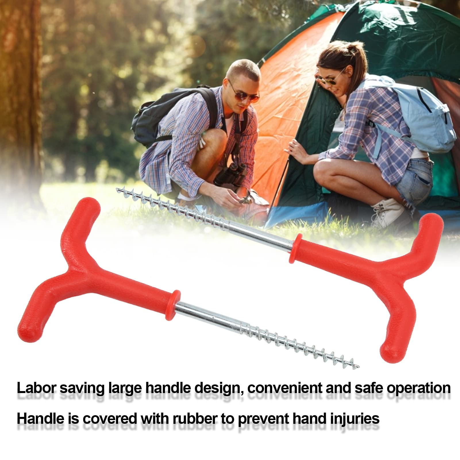 Tyenaza rubber handle protects hands for safer, easier operation.