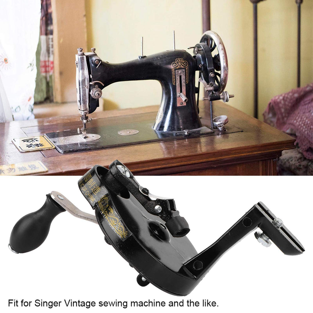 Tyenaza Singer hand crank in sturdy metal for reliable operation.
