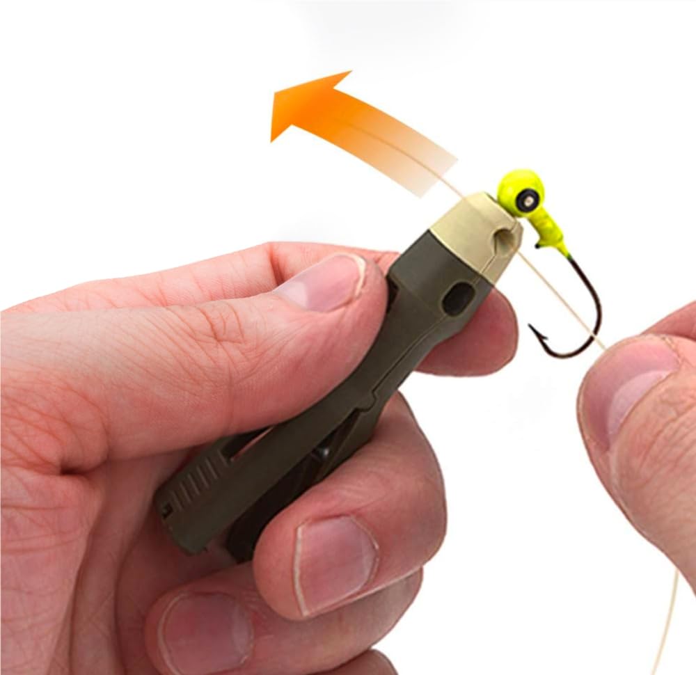 TYEPRO fishing knot tying tool grip close-up