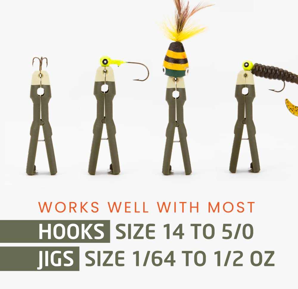TYEPRO tool used to tie knots on various hooks and lines
