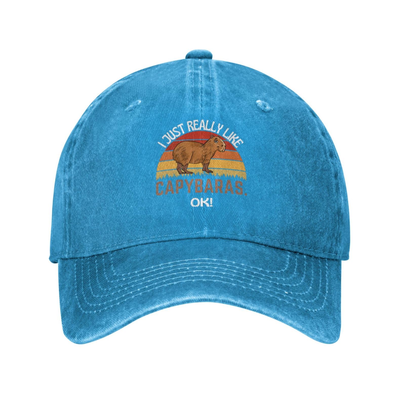 Blue Tywonmy Capybara Hat - front view