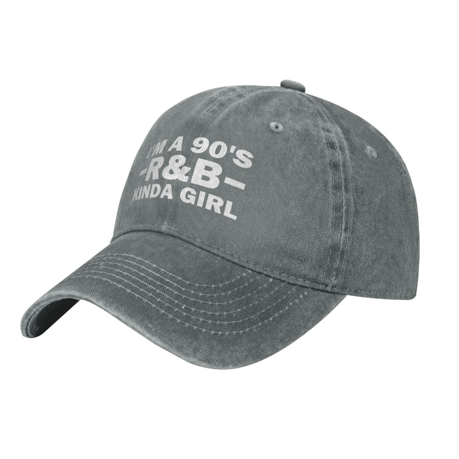 Tywonmy gray adjustable cap back view showing metal slide-buckle closure.