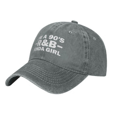 Tywonmy gray adjustable cap back view showing metal slide-buckle closure.