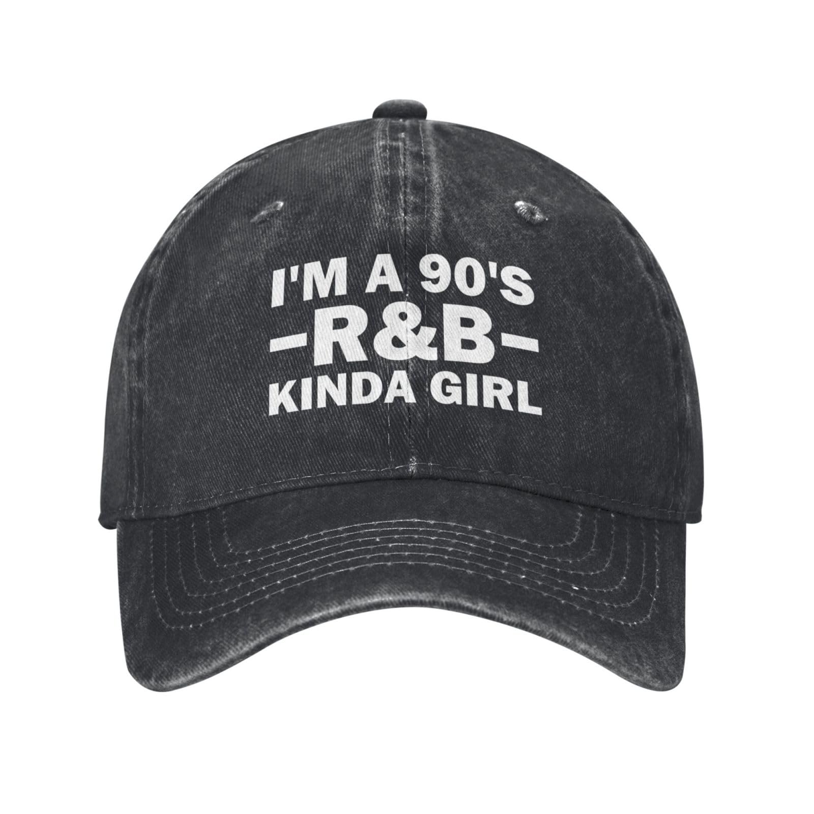 Tywonmy I'm A 90's R&B Kinda Girl cap, front view, stylish casual everyday wear