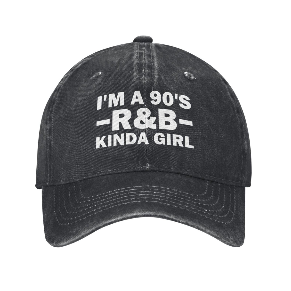 Tywonmy I'm A 90's R&B Kinda Girl cap, front view, stylish casual everyday wear