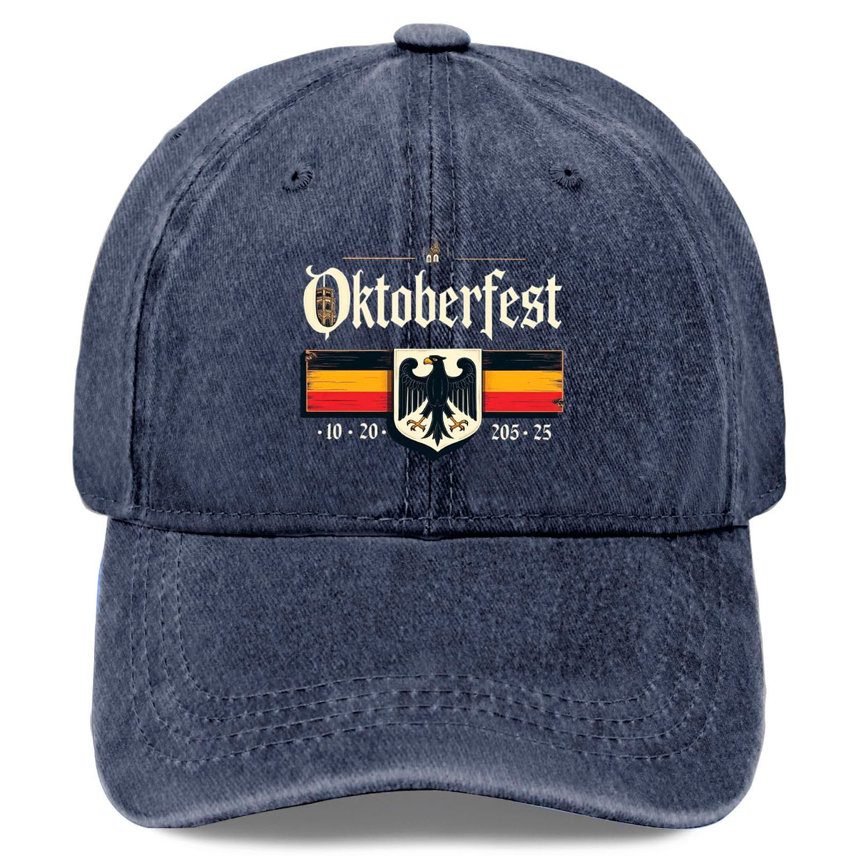 Tywonmy Oktoberfest eagle flag hat in navy for casual daily wear.