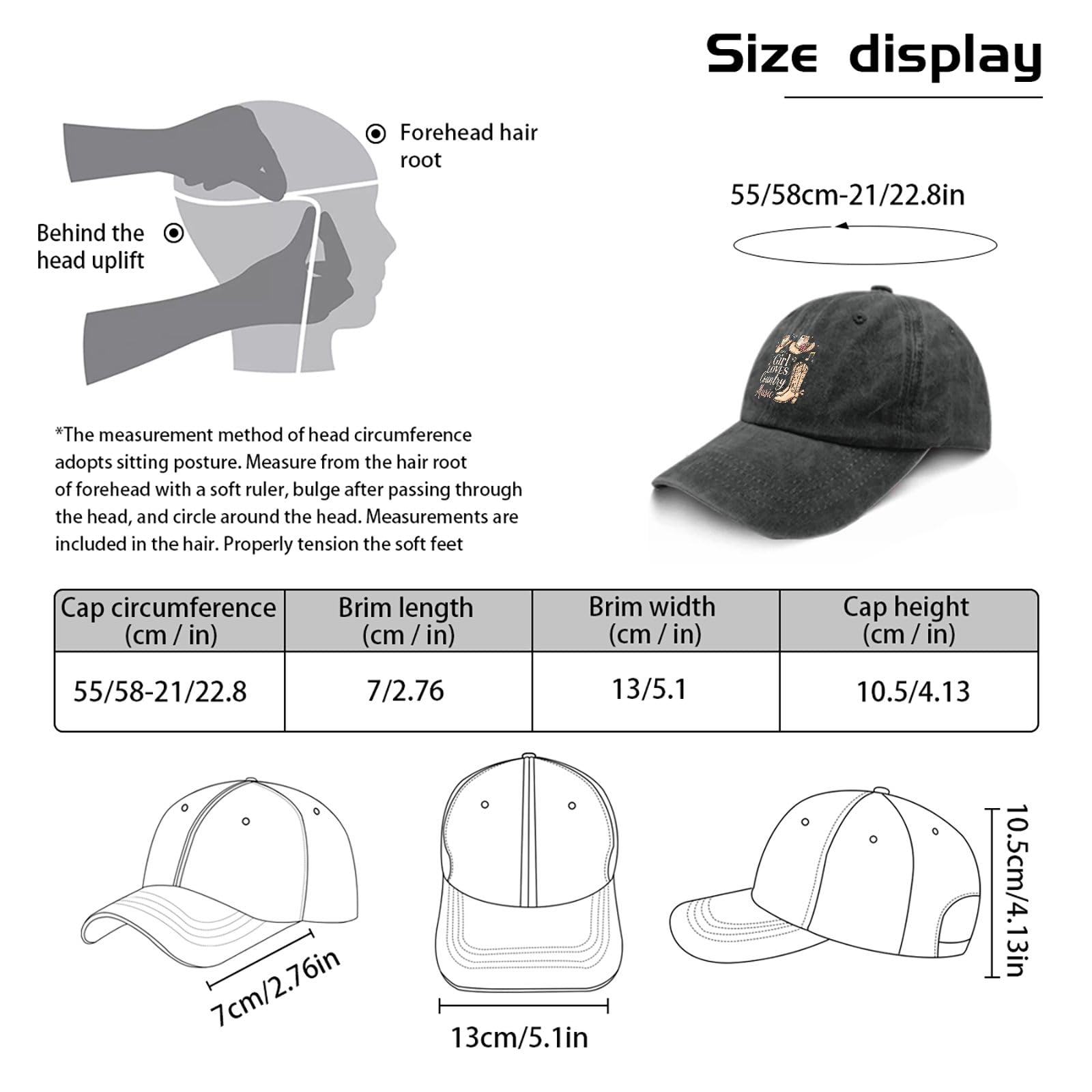 Tywonmy Soft cotton baseball cap provides breathable comfort during outdoor activities.
