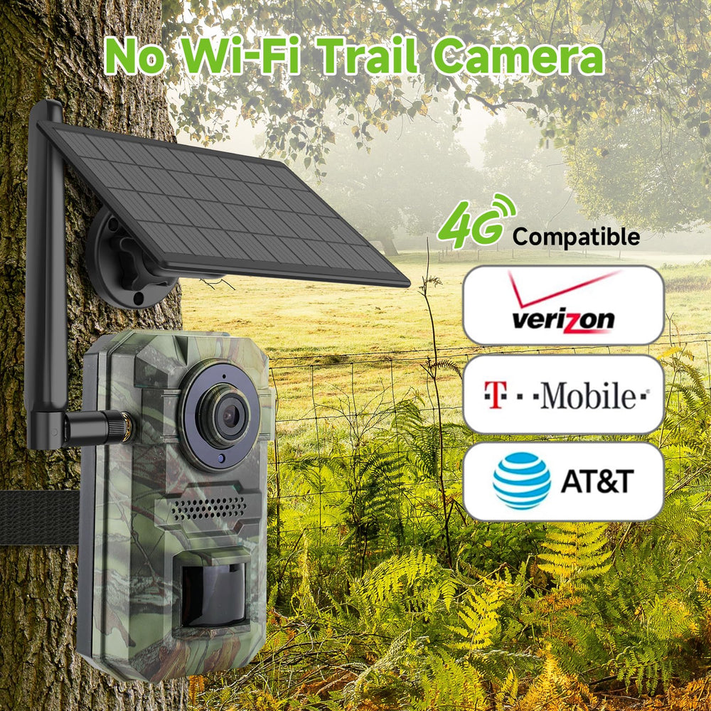 Tziarp cellular trail camera side view highlights rugged durability in field.