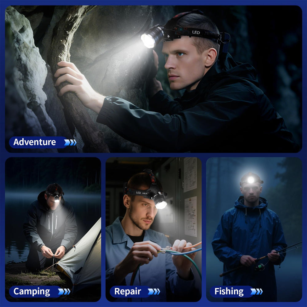 TZXTW headlamp hiking-dusk-ready light for safe late-evening navigation
