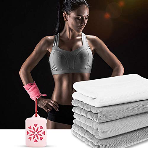 U Scinan Sun Kea towel worn as bandana during workout.