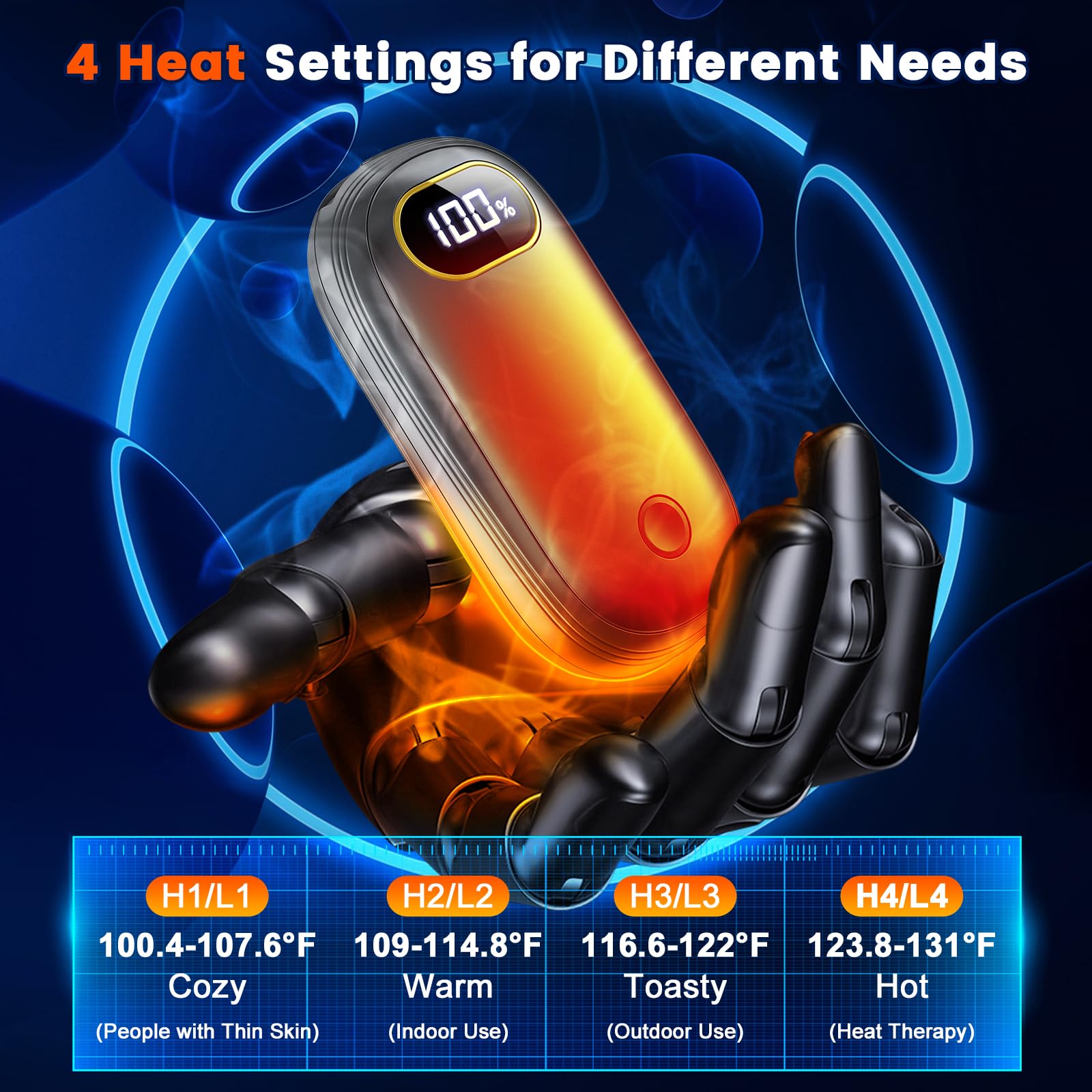 U UZOPI compact aluminum body fits comfortably in your palm.