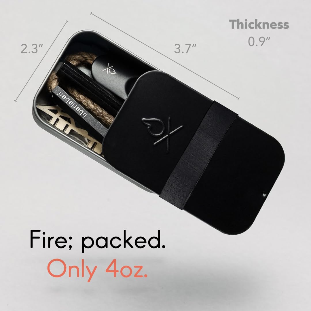 Überleben FireKit tindar-tipi-kindling shows quick-ignition birch kindling for fast flames.