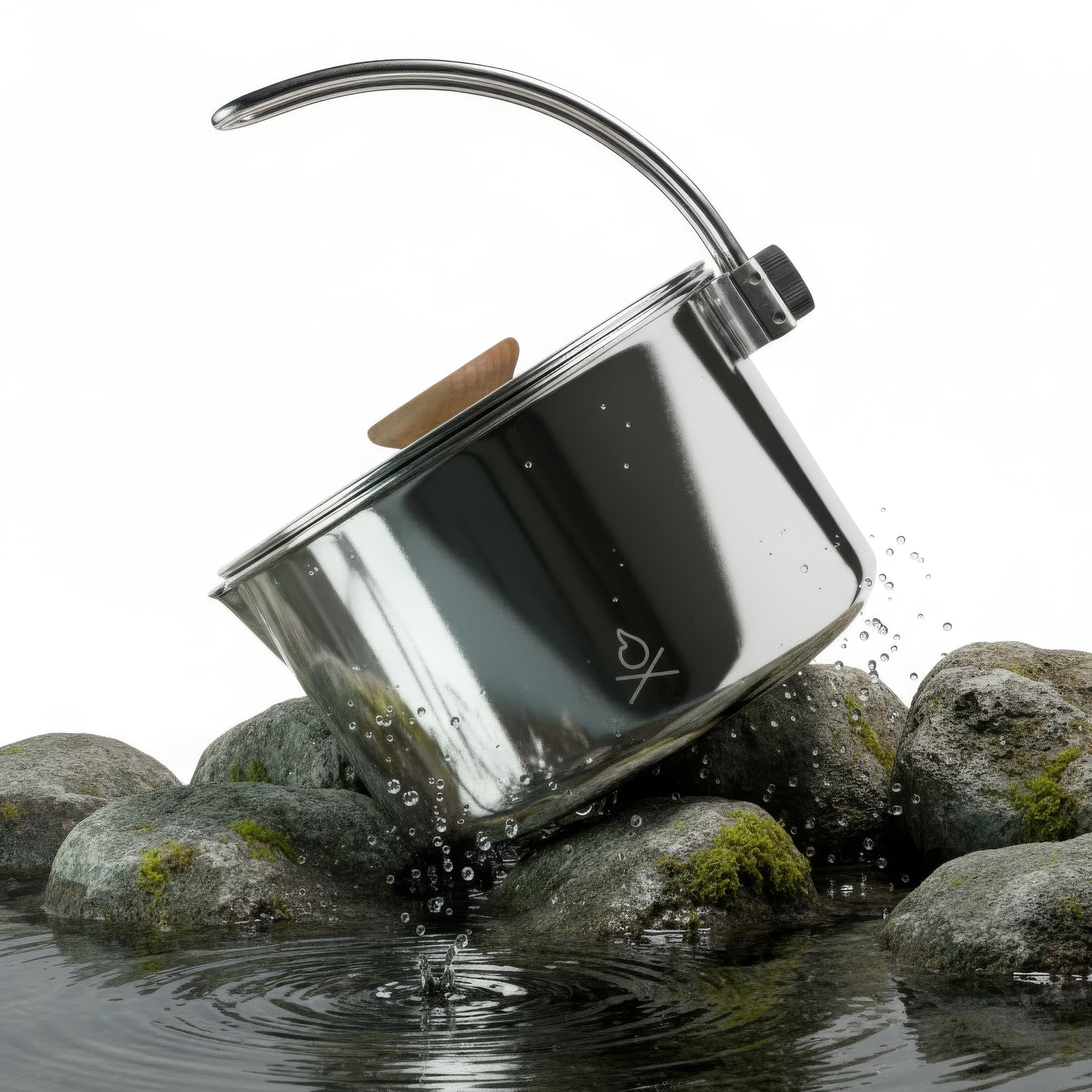 Überleben Kessel stainless-steel camp kettle 37oz ready for outdoor cooking and coffee