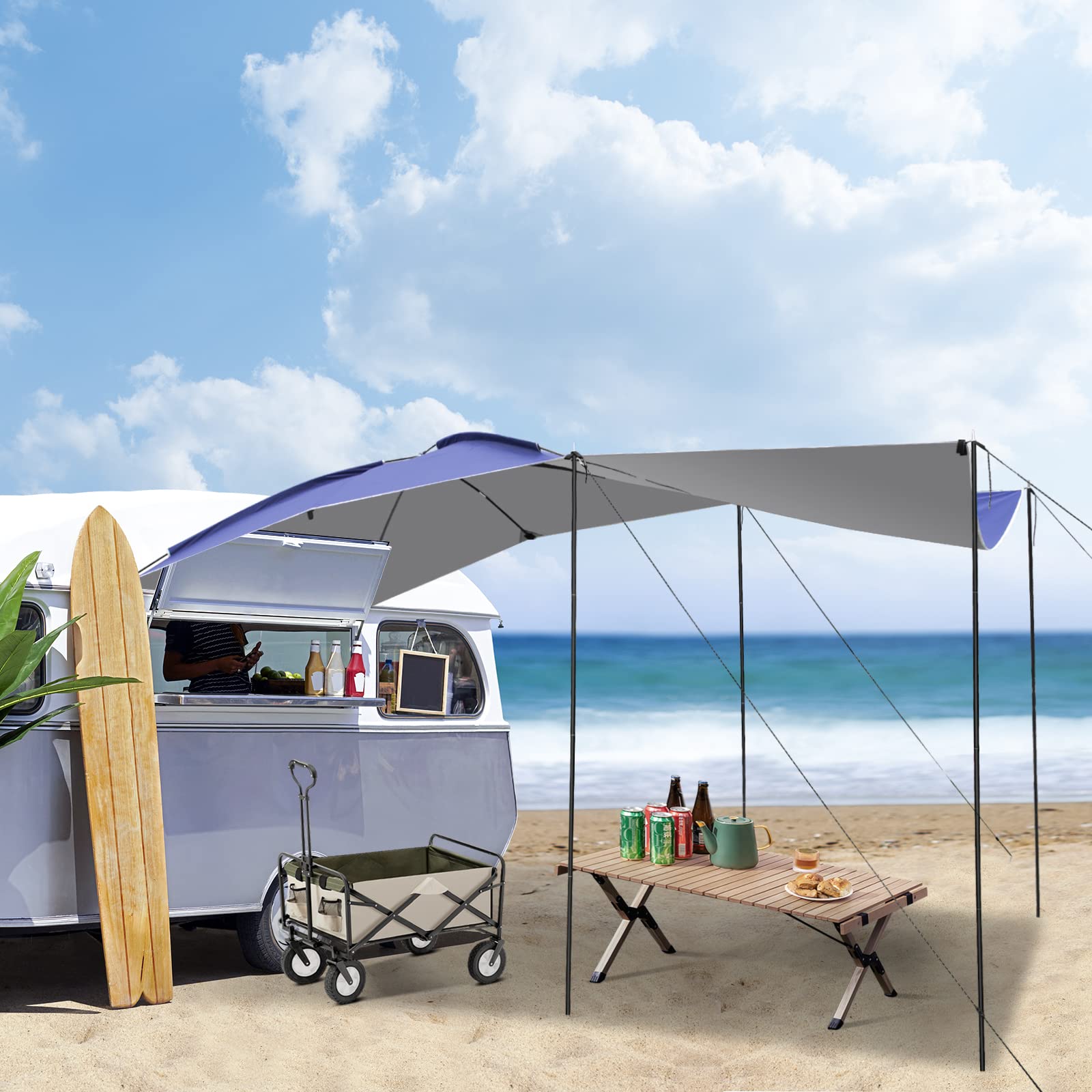 Uboway awning quick setup with clear instructions.