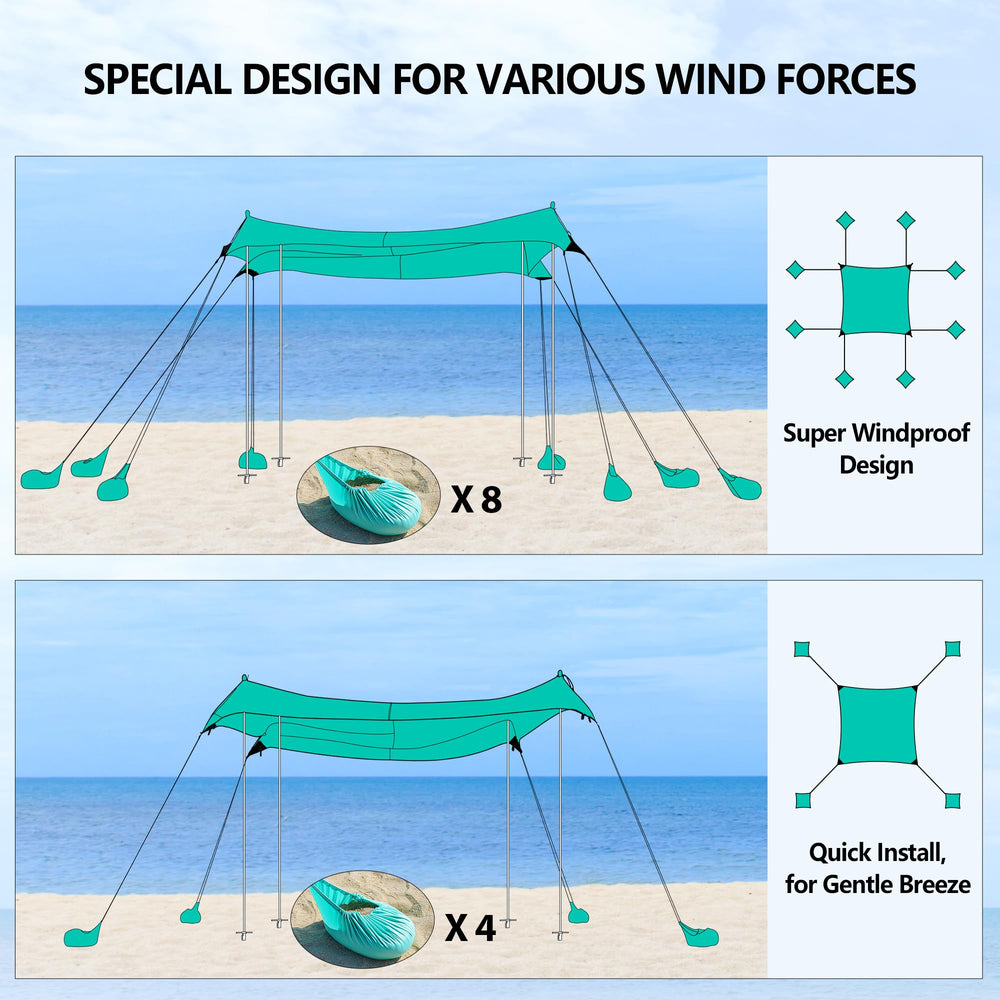 Uboway beach tent-nylon-travel-bag stores compactly for easy transport.