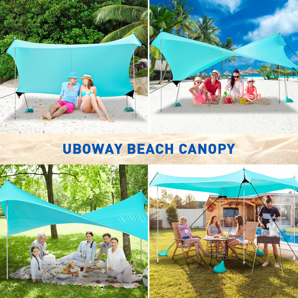Uboway lycra fabric shade with UPF50+ for reliable sun coverage.
