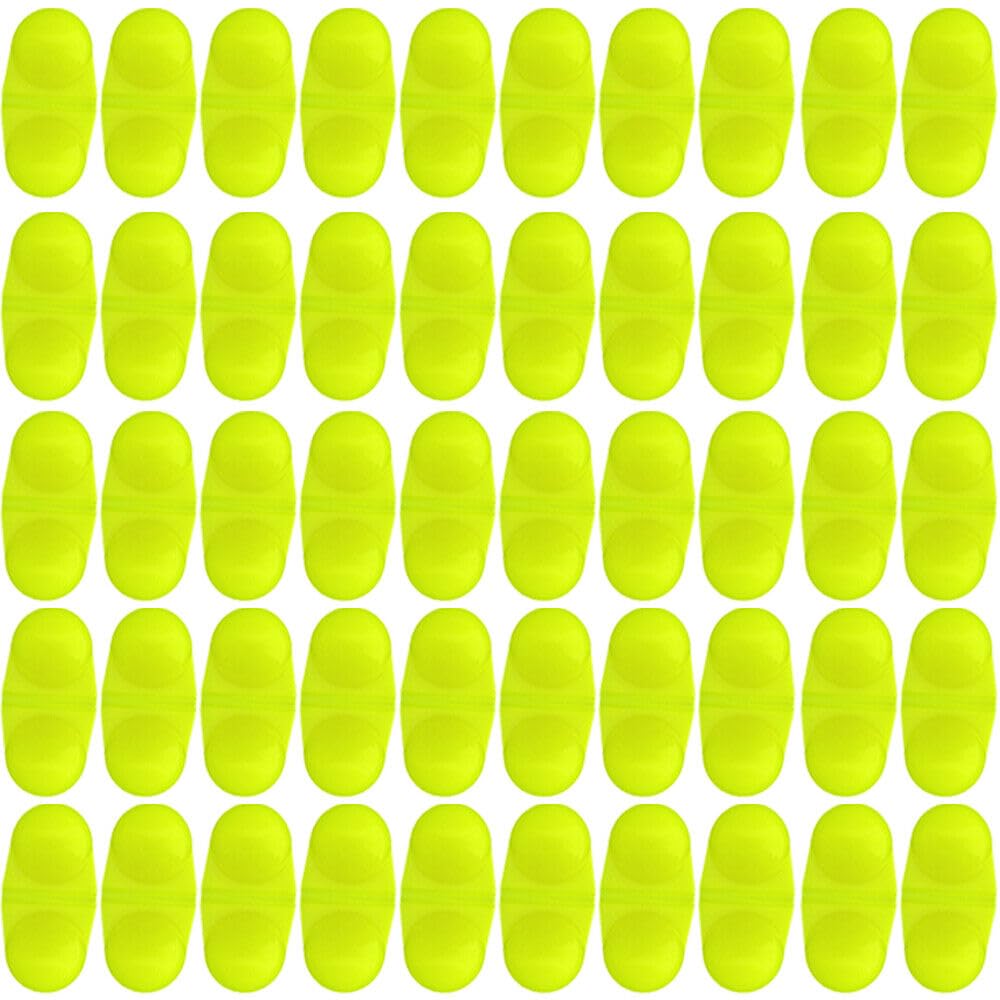 UCCKEYI double rattle balls yellow; loud sound helps attract more fish.