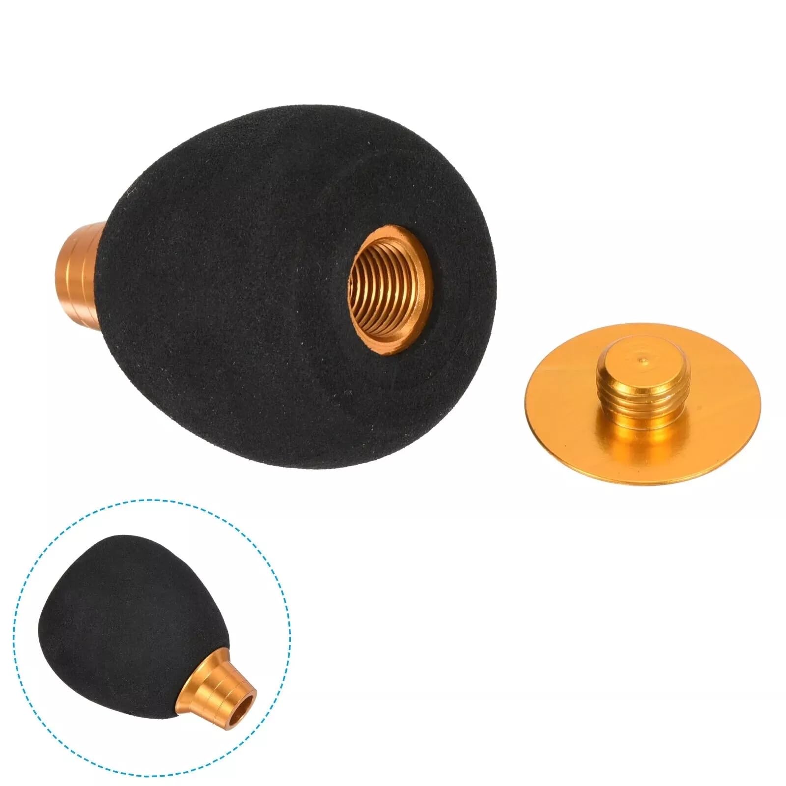 UCCKEYI installed round EVA knob showing ergonomic grip