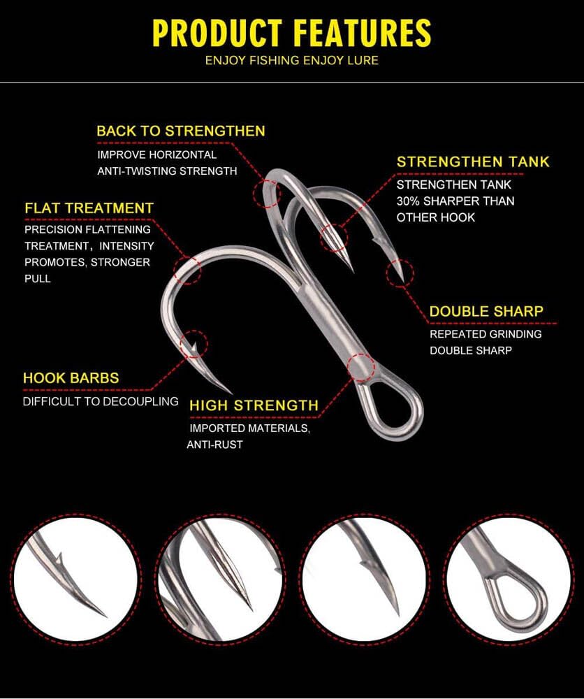 UCCKEYI reflective line on hook catching light during water movement