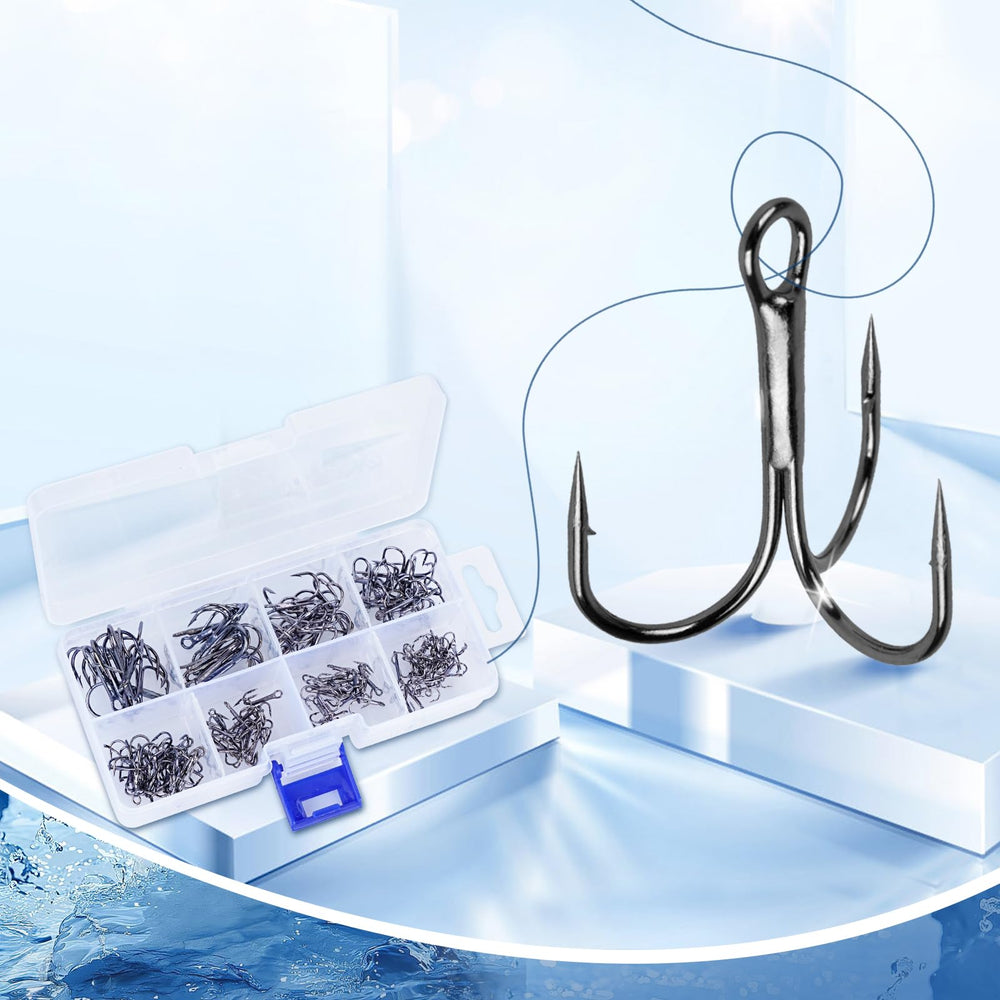 UCEC Treble Hooks Kit 110pcs - size #10