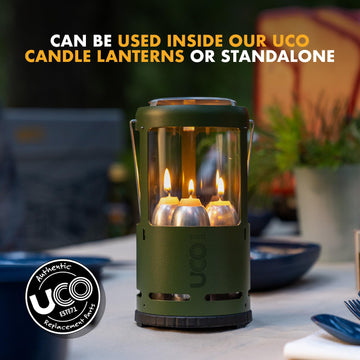 UCO 9-pack beeswax candles designed for Lanterns and emergency kits