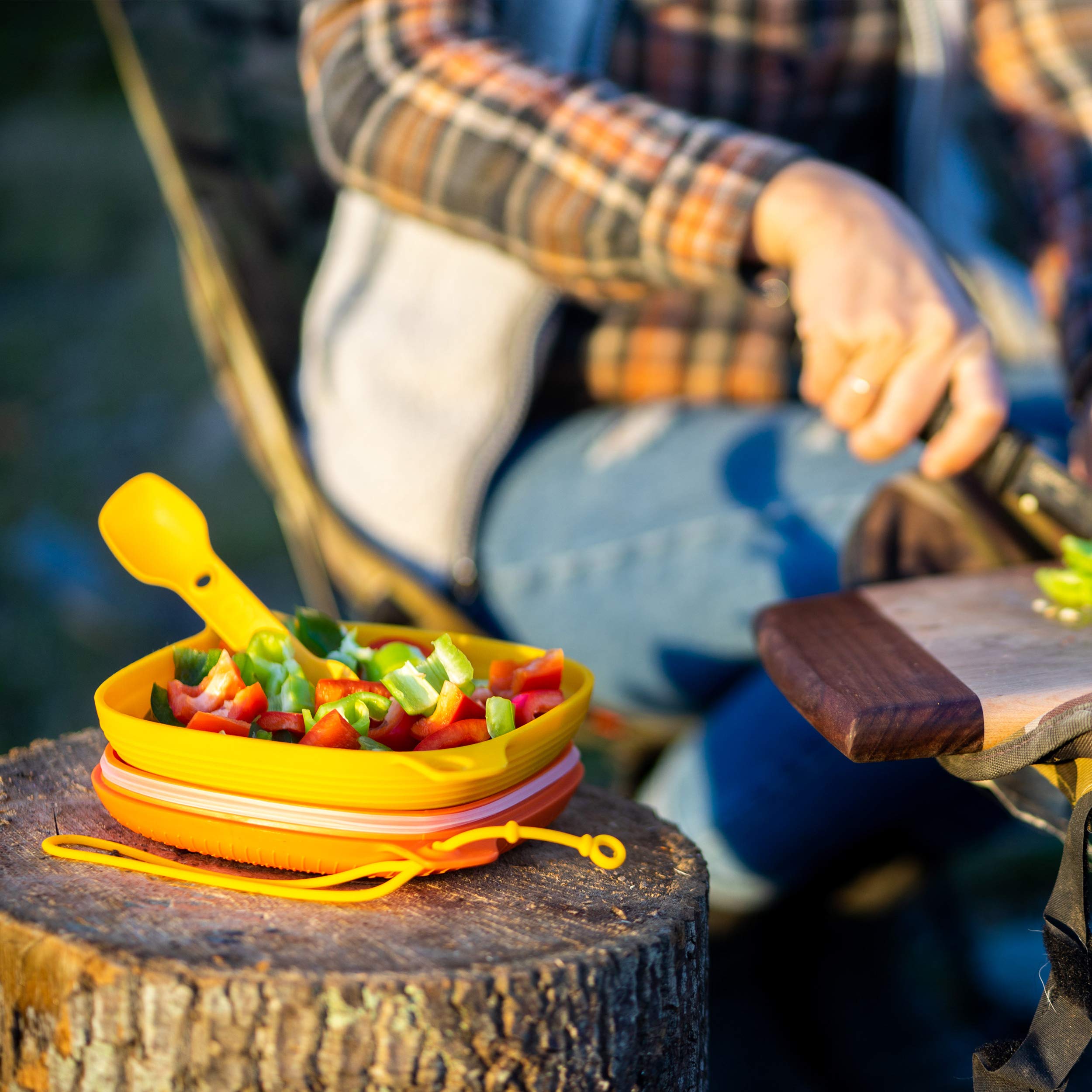 UCO camping mess kit airtight plate-bowl connection for safe transport