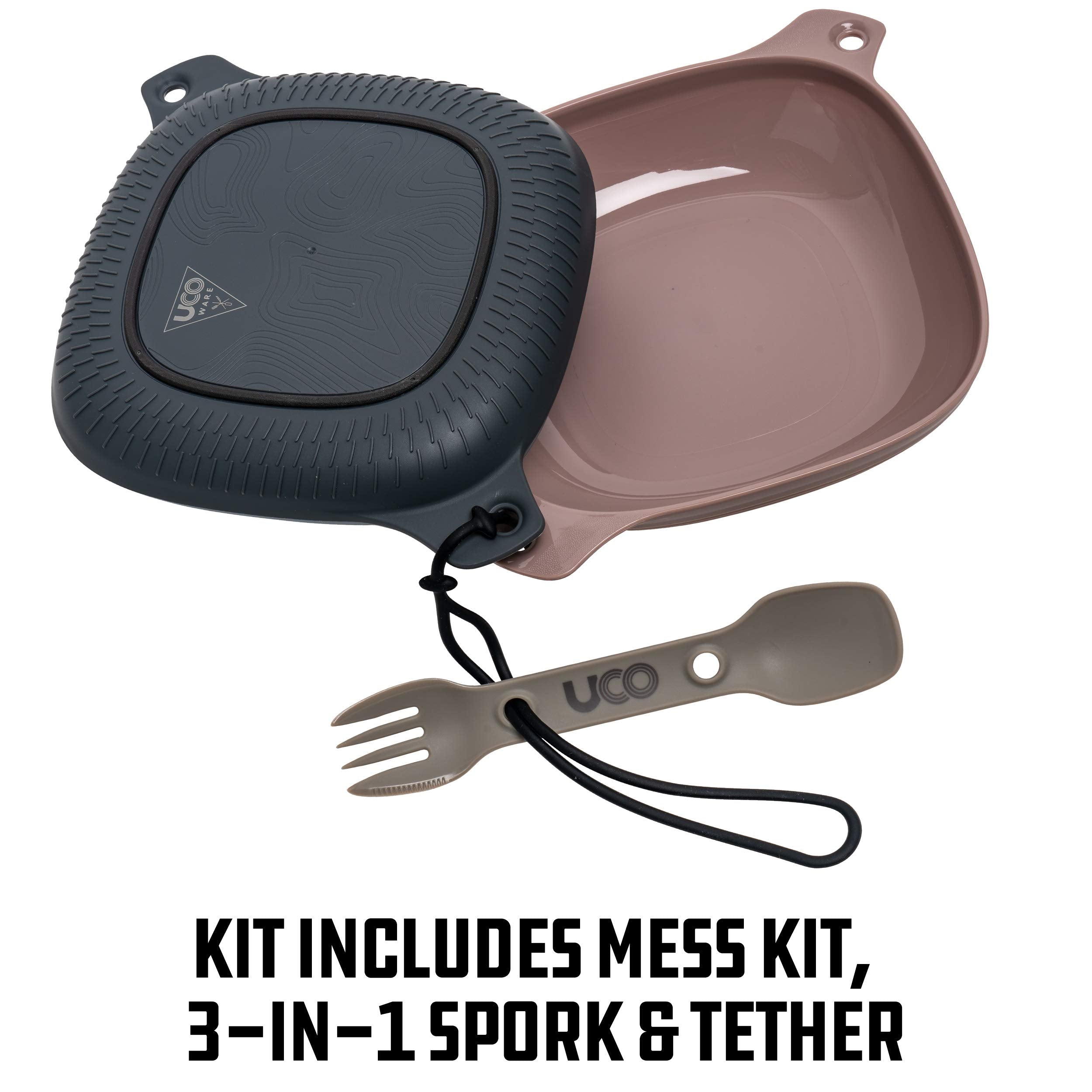 UCO camping mess kit bowl with rubberized bottom for stability