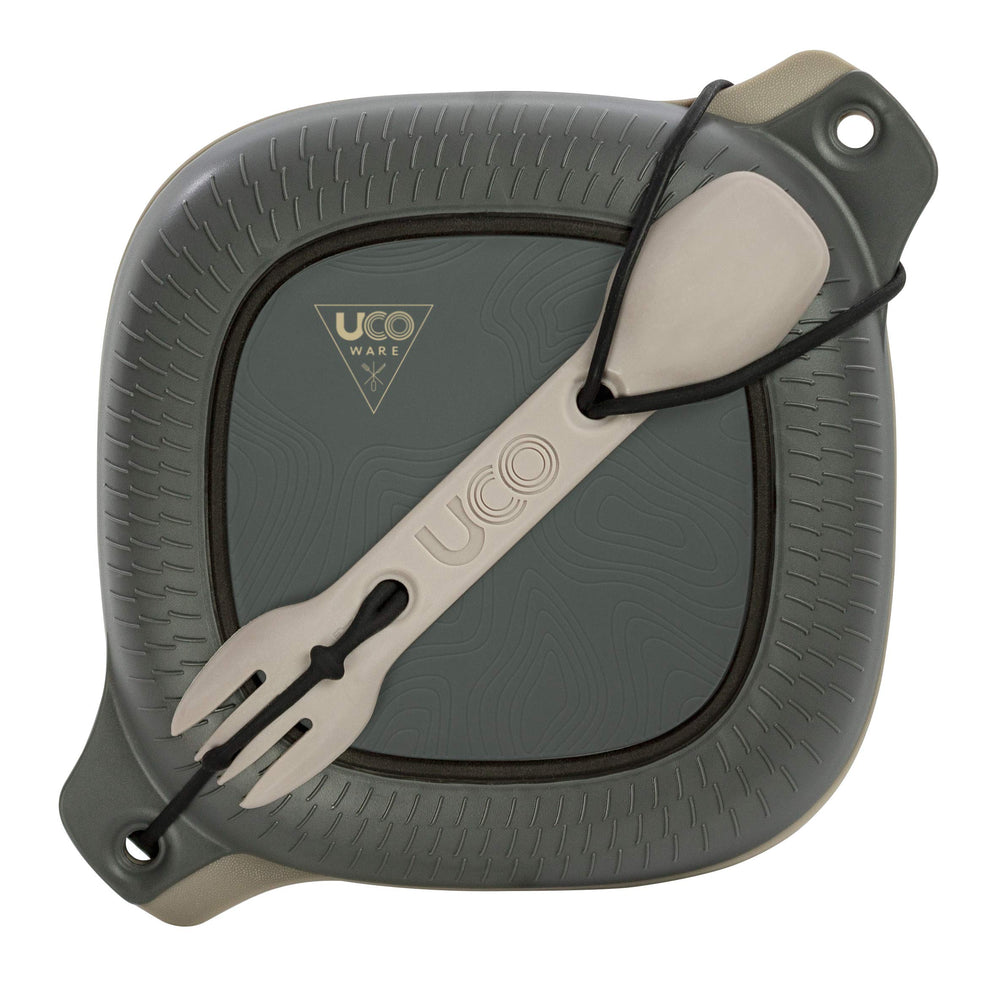 UCO camping mess kit plate with airtight seal for tidy meals