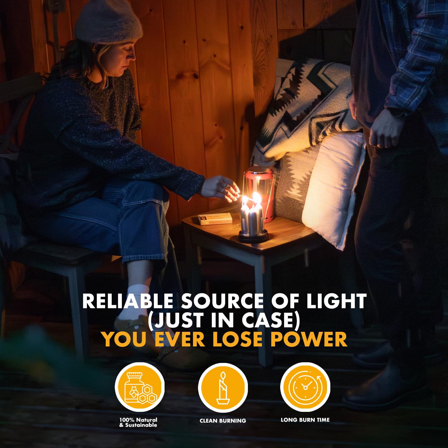 UCO lantern-compatible candle ensures reliable light on outdoor trips.