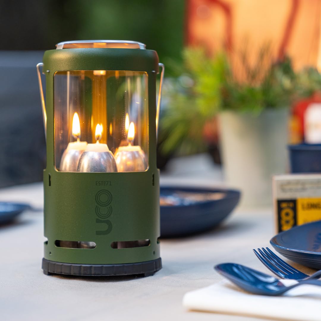 UCO Candlelier Forest spring-loaded tubes securely hold candles