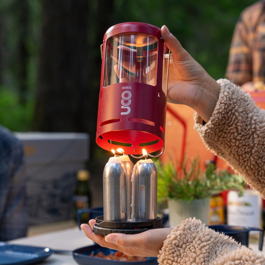 Lightweight aluminum construction for rugged porch or campsite use.