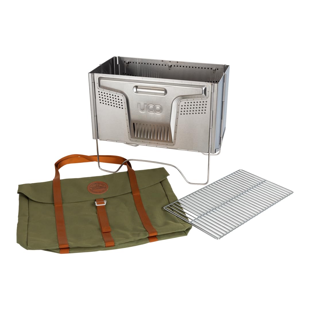 UCO Flatpack smokeless firepit assembly for quick outdoor setup