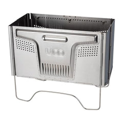 UCO Flatpack spacious firebox holds 16-inch cordwood for longer burns