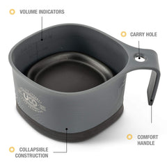 UCO flexible TPE base and rigid rim deliver stability when sipping