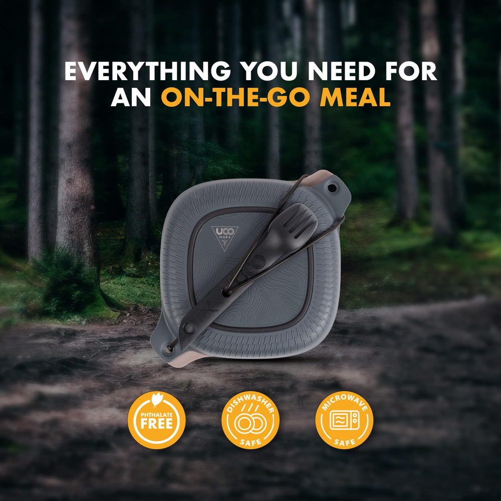 UCO mess kit is BPA-free and microwave-safe for easy cleaning