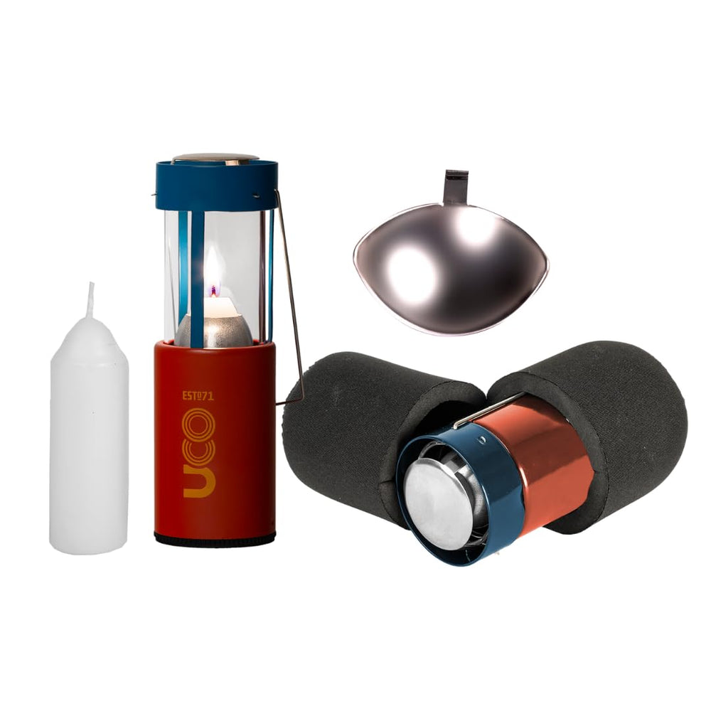 UCO Original Candle Lantern Kit Terra Firma collapsible design for compact backpacking light on trails